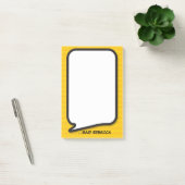 Persoonlijke moderne grappige spraakballon post-it® notes (Kantoor)