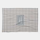 Persoonlijke Moderne Handdoek Trendy Koraalgrijs S (Horizontaal)