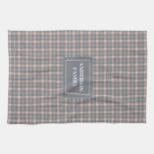 Persoonlijke moderne handdoek trendy koraalgrijze  (Horizontaal)