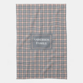 Persoonlijke moderne handdoek trendy koraalgrijze  (Verticaal)