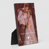 Persoonlijke moderne huwelijksherinnering fotoplaat (Zijkant)