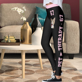 Persoonlijke moderne kattenmoeder roze zwart 67e d leggings