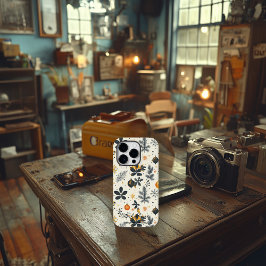 Persoonlijke Moderne Kerstballen Case-Mate iPhone 14 Pro Hoesje