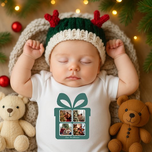 Persoonlijke Moderne Kerstmis | Mijn Eerste Kerstm Romper