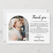Persoonlijke moderne legant bedankt fotokaart (Voorkant)