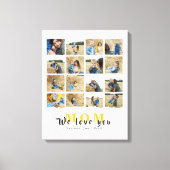 Persoonlijke moderne liefde Je moeder 16 familie F Canvas Afdruk (Voorkant)