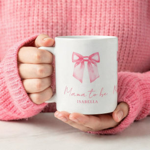 Persoonlijke Moderne Mama Wordt Roze Strik Mok