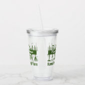 Persoonlijke Moderne Mastertuinier Acryl Drinkbeker (Links)