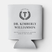 Persoonlijke Moderne Medische Afstudeerceremonie Blikjeskoeler (Achterkant)