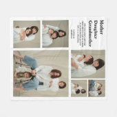 Persoonlijke Moderne Moeder | 6 Foto Fleece Deken (Voorkant (Horizontaal))