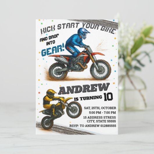 Persoonlijke moderne motorcross Dirt motorfiets ve Kaart (Staand voorkant)