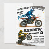 Persoonlijke moderne motorcross Dirt motorfiets ve Kaart (Voorkant / Achterkant)