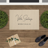 Persoonlijke moderne naam van de woonplaats deurmat