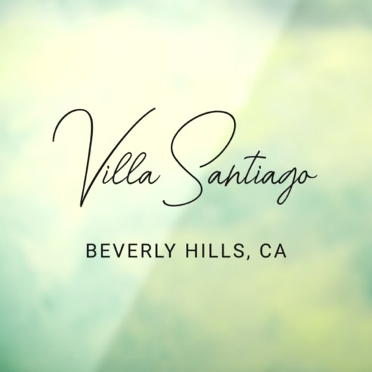 Persoonlijke moderne naam van de woonplaats raamsticker (Vel 3)