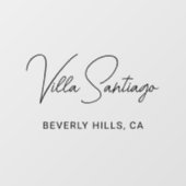 Persoonlijke moderne naam van de woonplaats raamsticker (Vel)