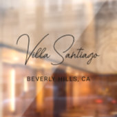 Persoonlijke moderne naam van de woonplaats raamsticker (Vel 2)