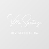 Persoonlijke moderne naam van de woonplaats raamsticker (Vel)