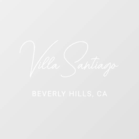 Persoonlijke moderne naam van de woonplaats raamsticker (Vel)