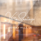 Persoonlijke moderne naam van de woonplaats raamsticker (Vel 2)