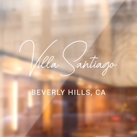 Persoonlijke moderne naam van de woonplaats raamsticker (Vel 2)