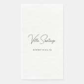 Persoonlijke moderne naam van de woonplaats servet (Voorkant)