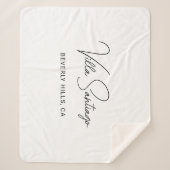 Persoonlijke moderne naam van de woonplaats sherpa deken (Voorkant)