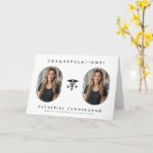 Persoonlijke moderne NP Nurse Practitioner 2 foto Kaart (Gele Bloem)