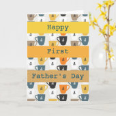 Persoonlijke Moderne Nummer 1 Vaderdag  Kaart (Gele Bloem)