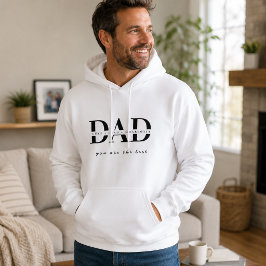 Persoonlijke moderne papa-wit hoodie