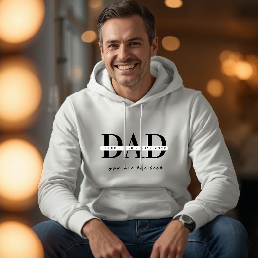 Persoonlijke moderne papa-wit hoodie