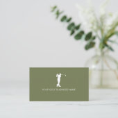 Persoonlijke moderne professionele golf visitekaartje (Staand voorkant)