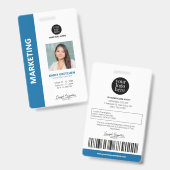 Persoonlijke moderne professionele werknemers-ID b Badge (Voor- en achterkant)