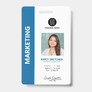 Persoonlijke moderne professionele werknemers-ID b Badge