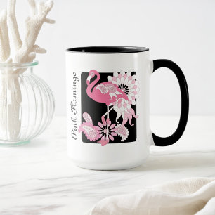 Persoonlijke Moderne Roze Flamingo Mok