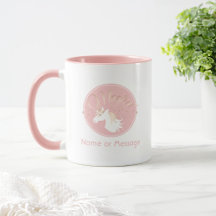 Persoonlijke Moderne Roze Magische Eenhoorn Kinder