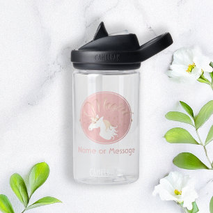 Persoonlijke Moderne Roze Magische Eenhoorn Waterfles