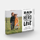 Persoonlijke moderne vaders Dag Foto Plaque (Links)