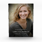 Persoonlijke moderne viering van het leven begrafe fotoblokken (Voorkant)