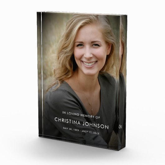 Persoonlijke moderne viering van het leven begrafe fotoblokken (Rechts)