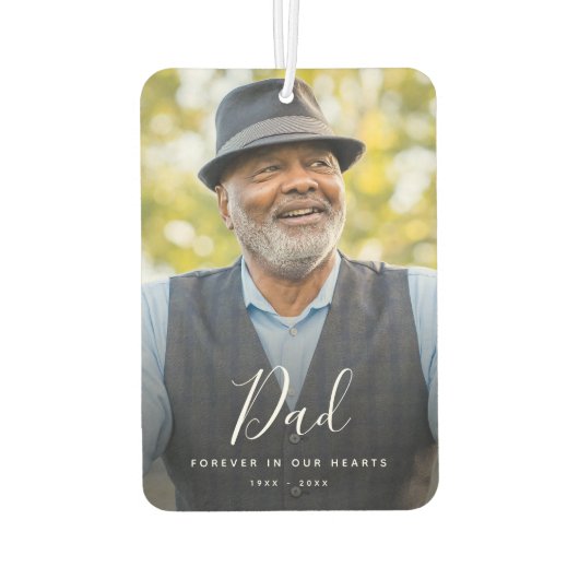 Persoonlijke moderne viering van het leven begrafe luchtverfrisser (Achterkant)