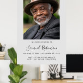 Persoonlijke moderne viering van het leven begrafe poster (Thuiskantoor)