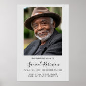 Persoonlijke moderne viering van het leven begrafe poster (Voorkant)