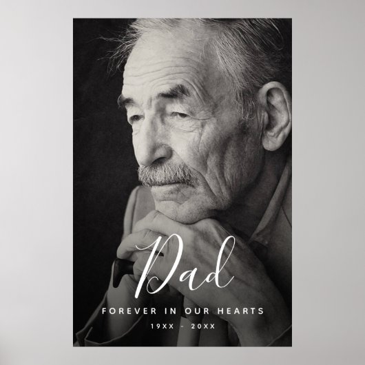 Persoonlijke moderne viering van het leven begrafe poster (Voorkant)