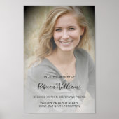 Persoonlijke moderne viering van het leven begrafe poster (Voorkant)