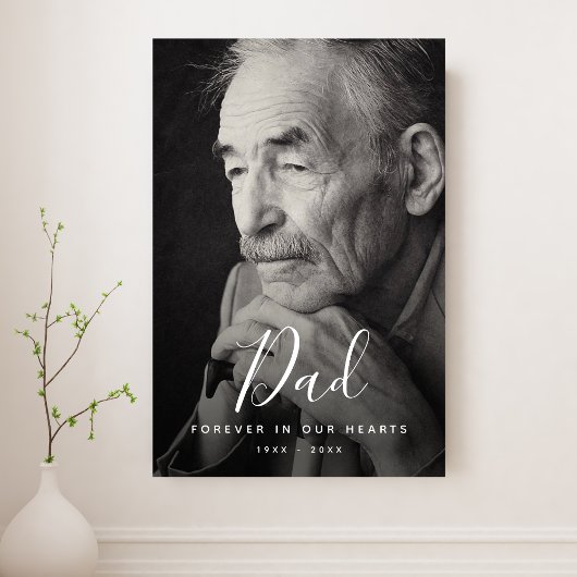 Persoonlijke moderne viering van het leven begrafe poster