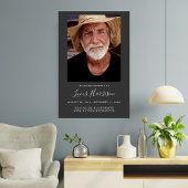 Persoonlijke moderne viering van het leven begrafe poster