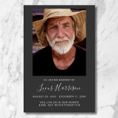 Persoonlijke moderne viering van het leven begrafe poster