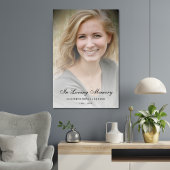 Persoonlijke moderne viering van het leven begrafe poster