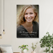 Persoonlijke moderne viering van het leven begrafe poster