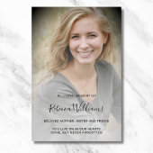 Persoonlijke moderne viering van het leven begrafe poster